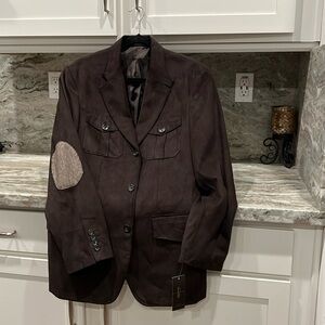 Tasso Elba Mens suede blazer